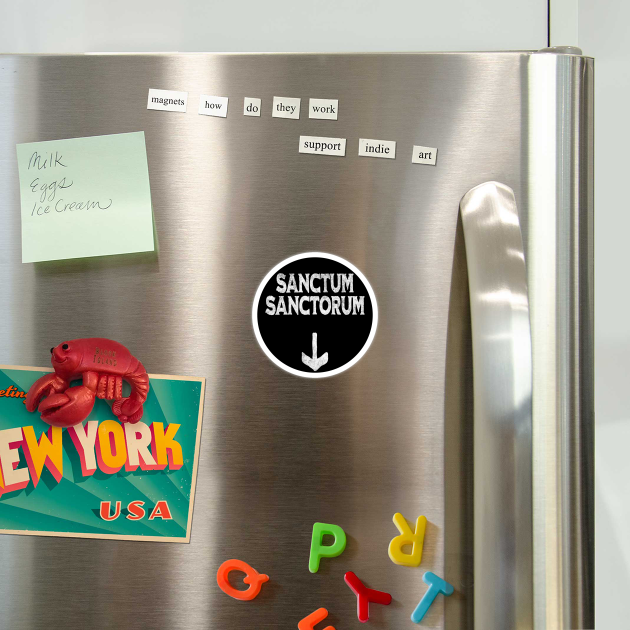 Funny Sanctum Sanctorum design with a down arrow by Luxinda